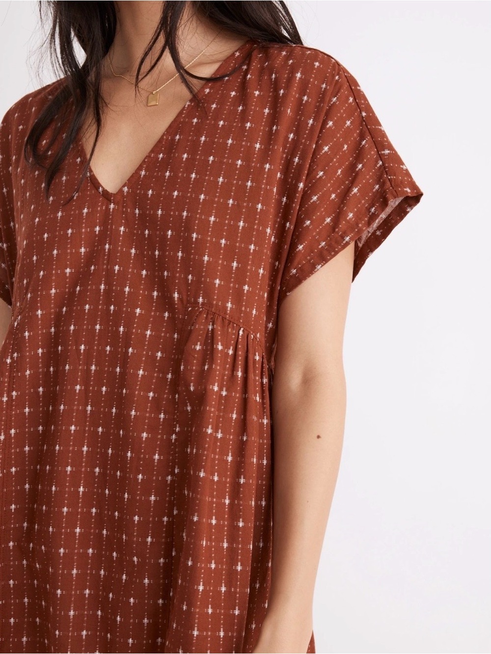 Madewell Jacquard Dolman Sleeve Mini Dress